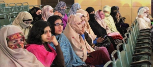 Female participants at the Swat Youth Conference 