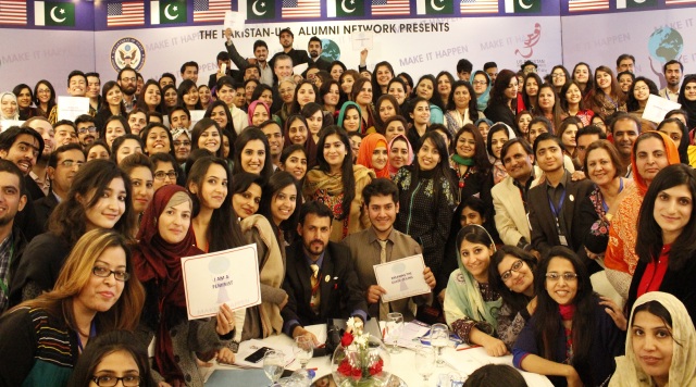 Group Photograph of the participants with U.S Ambassador Richard Olson at the Women Empowerment Conference