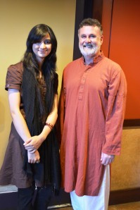 Maham Zahid with Dr Micheal Hannahan the Director Civic Initiative