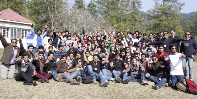 Participants of Destination Kashmir-Young Leaders Camp with the organizers