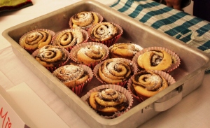 Cinnamon Rolls at the Savory vs. Sweet Cooking Competition