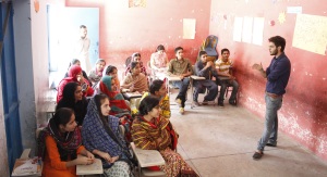 Some participants of the ‘Aghaaz-e-Ravvish’ project at Tauqeer Foundation