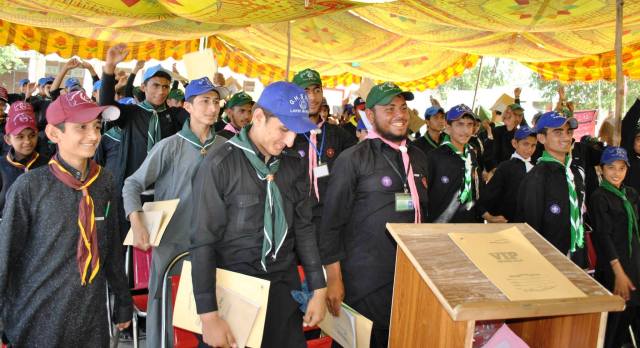 Participants were all smiles during Asif Salam’s Boy Scouts Camp