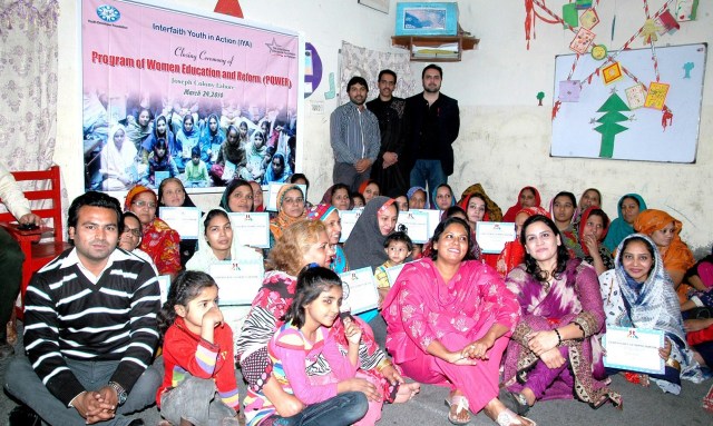Participants of the Women Education and Reforms (POWER) project with Alumnus Shahid Rehmat