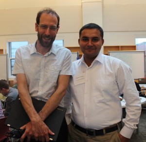 UGrad Alumnus Javed Ali Kalhoro with Harvard Professor David Kieth